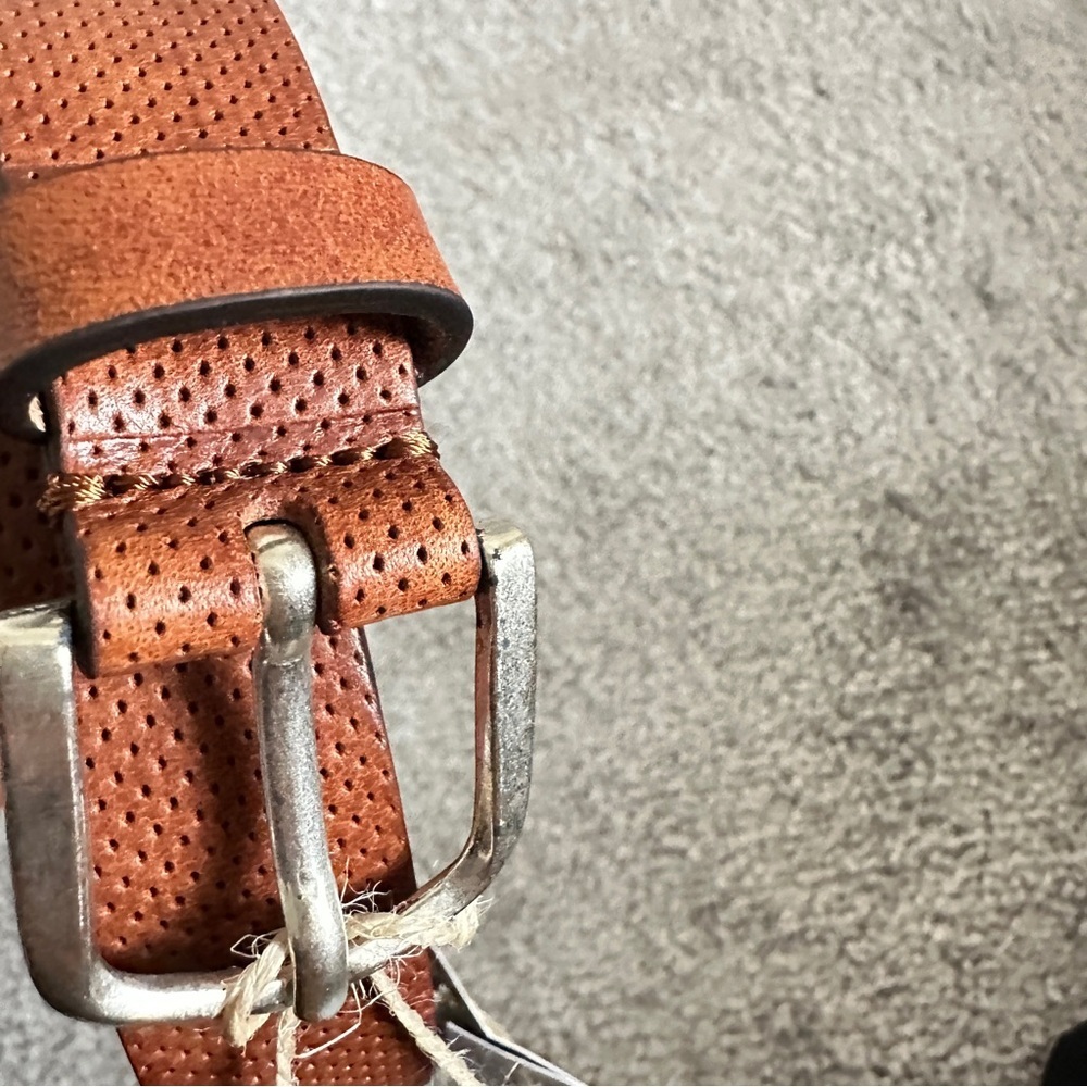 Fabio Corti Elegant Brown Italian Leather Belt Size L
